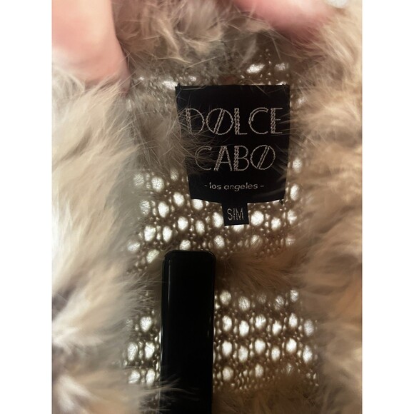 Dolce Cabo Fur Trim Knit Vest – Size S/M - Picture 7 of 10